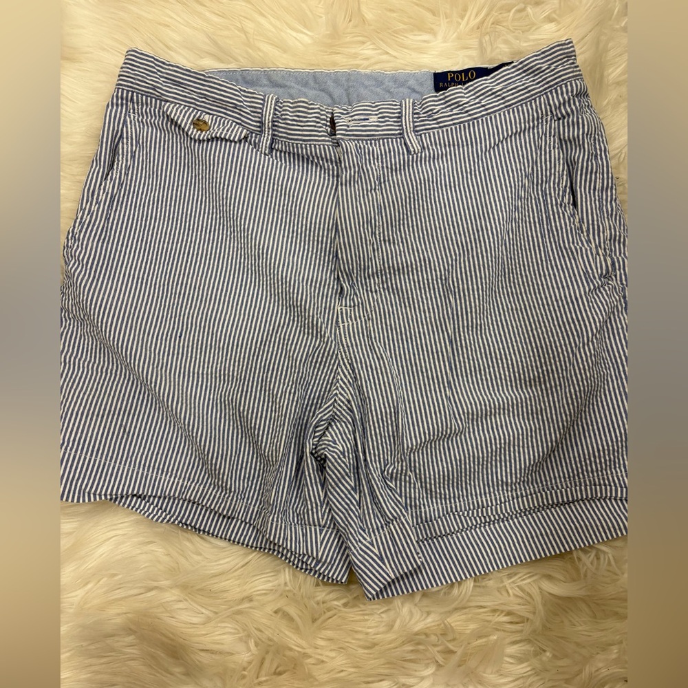 Ralph Lauren Navy Striped Women's Shorts